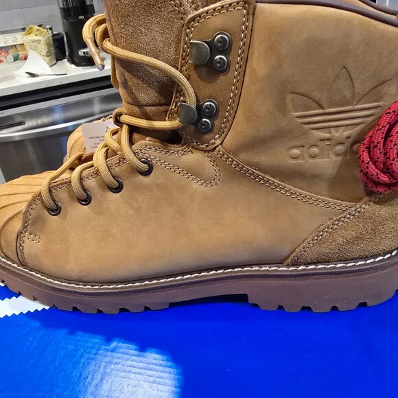 Adidas Superstar BOOT Sand Brown Black (JS0703) Men's Size 10 Boots Shoes NEW - Picture 8 of 12